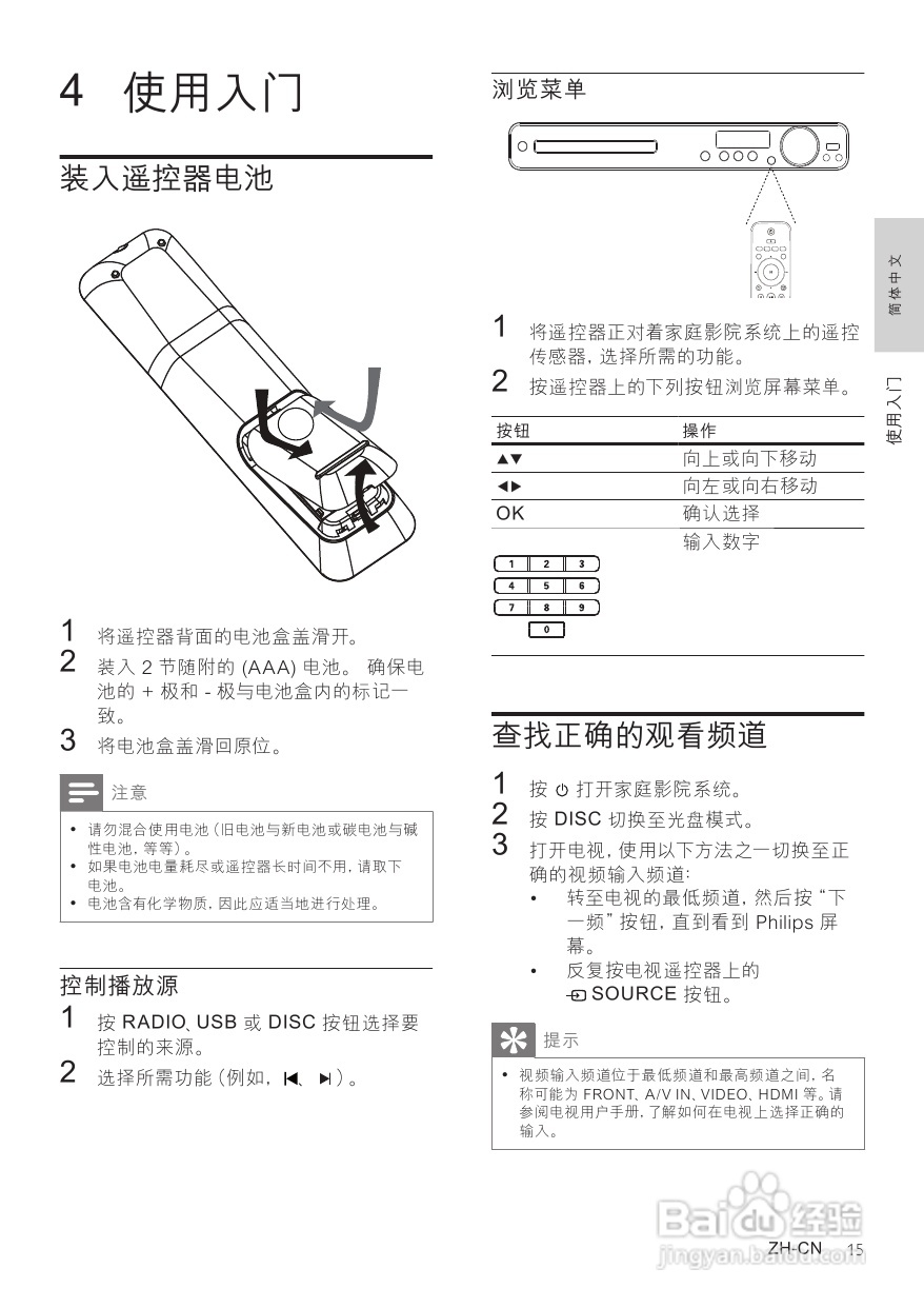 Philip飞利浦HTS3378家庭影院说明书:[1]