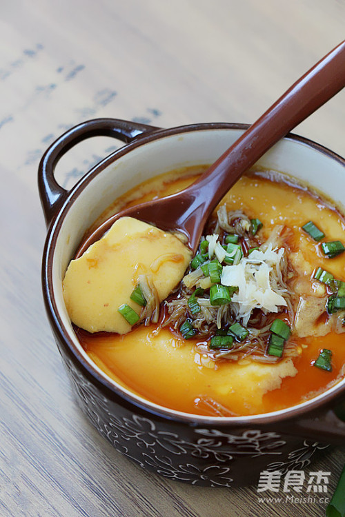 干贝蒸水蛋的做法