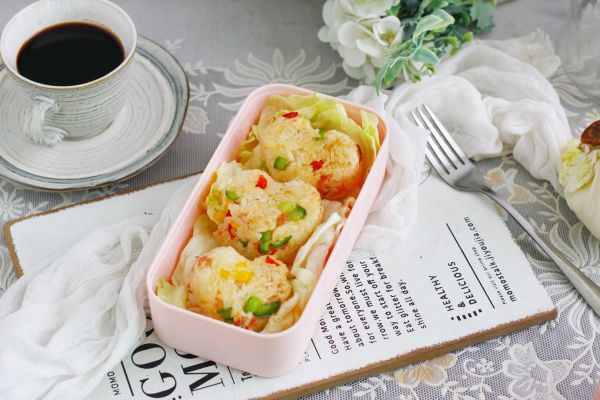 培根彩椒烤饭团