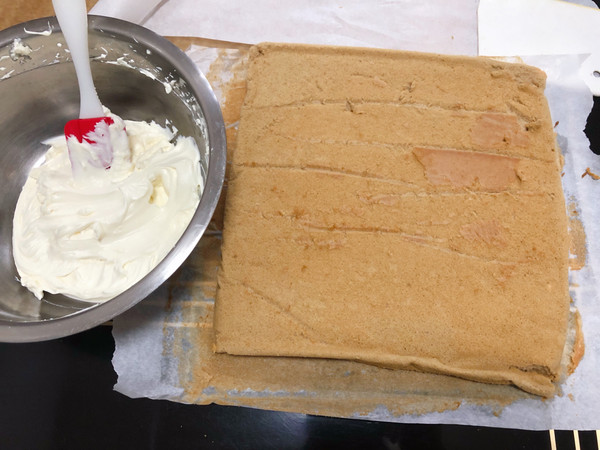 圣诞树桩创意蛋糕卷