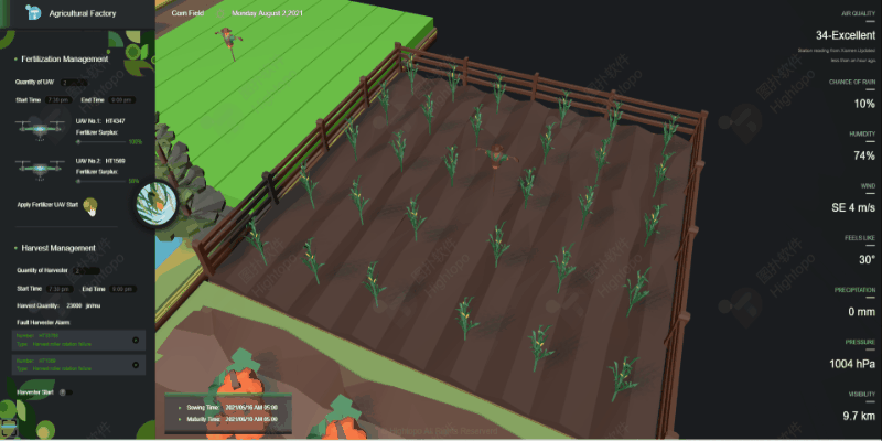 搭建智慧农场 3D 可视化管理平台