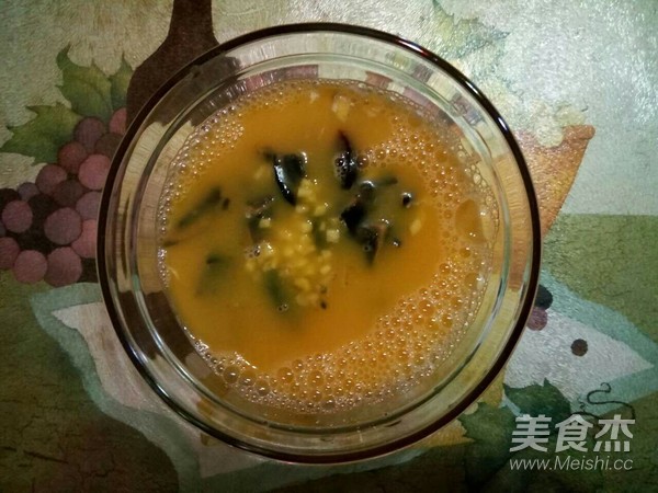 姜末松花蒸蛋