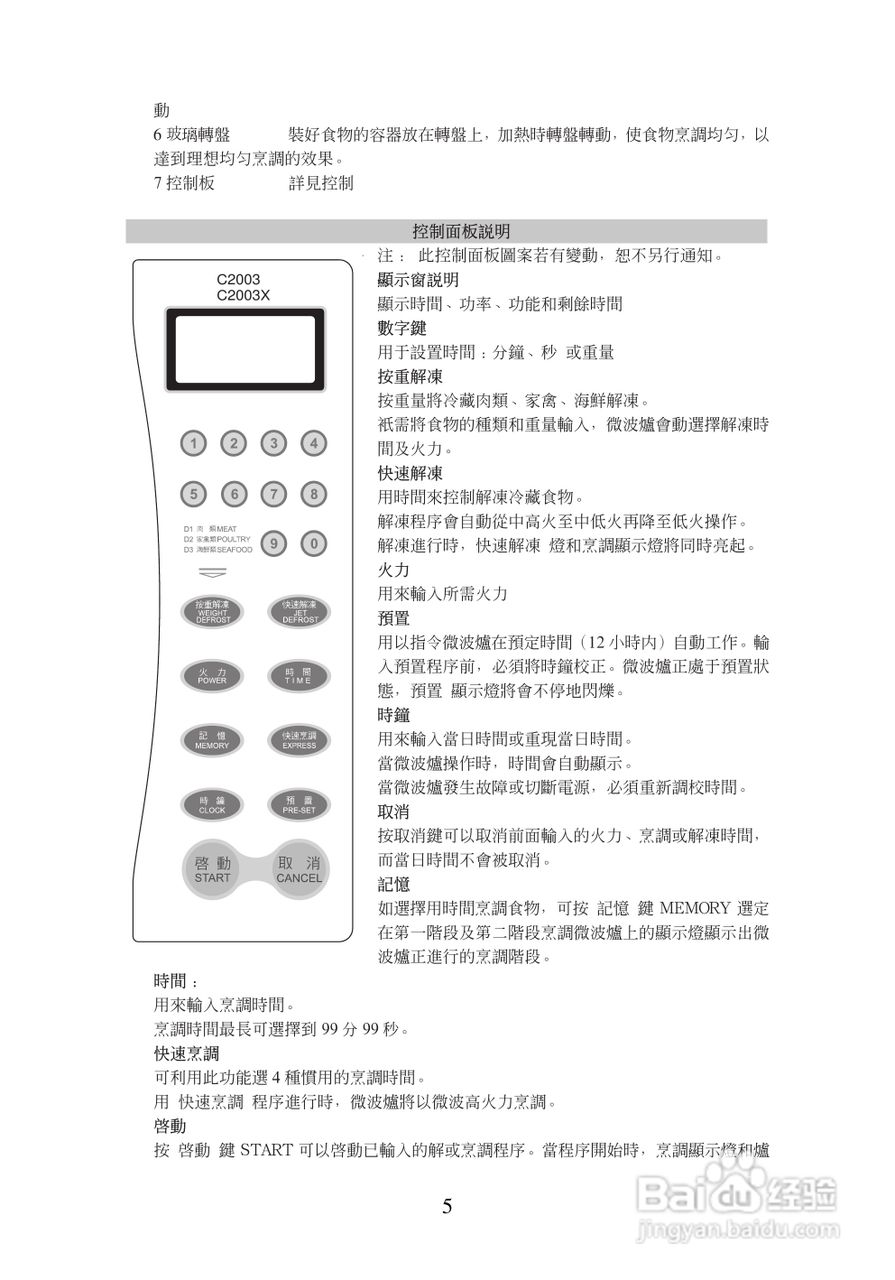 惠而浦C2003轻松煮系统微波炉说明书:[1]