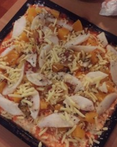 芝士椰油底薄饼水果挞比萨的做法