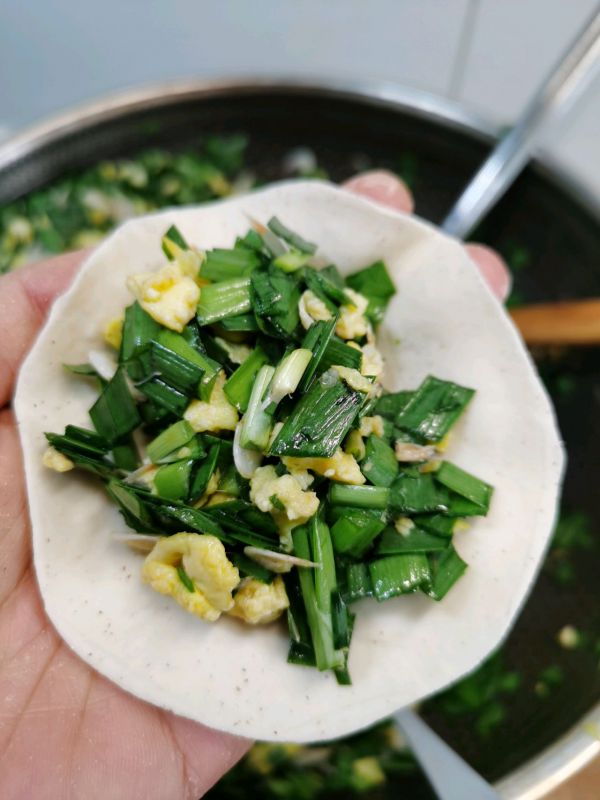 又见韭菜鸡蛋水煎包