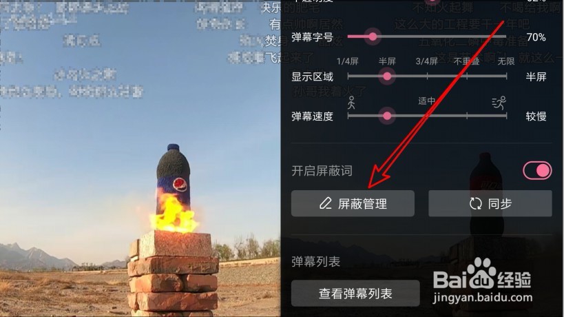 哔哩哔哩怎么样设置弹幕的屏蔽词