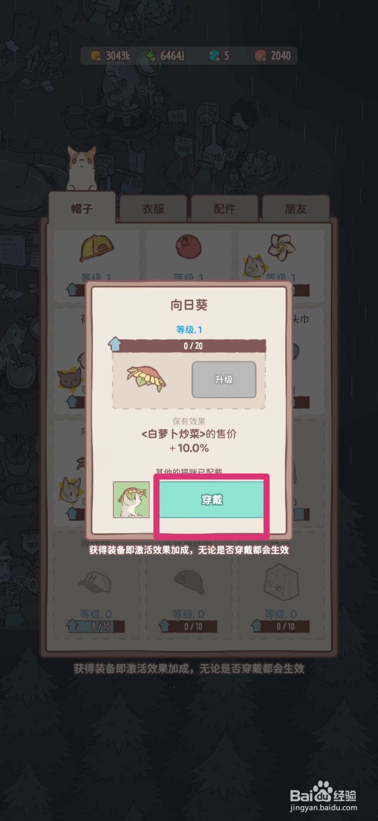 猫咪和汤如何给猫咪戴向日葵