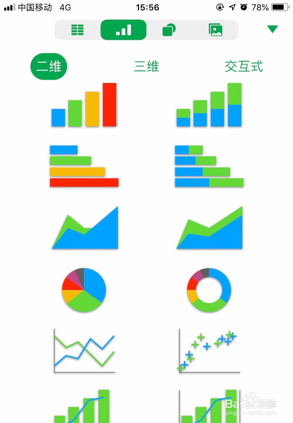 苹果手机的numbers表格怎么插入条形图