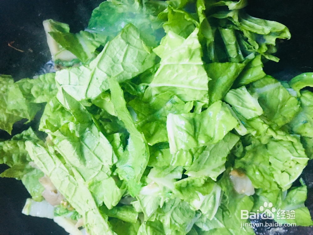 心心念念的蘑菇炒青菜