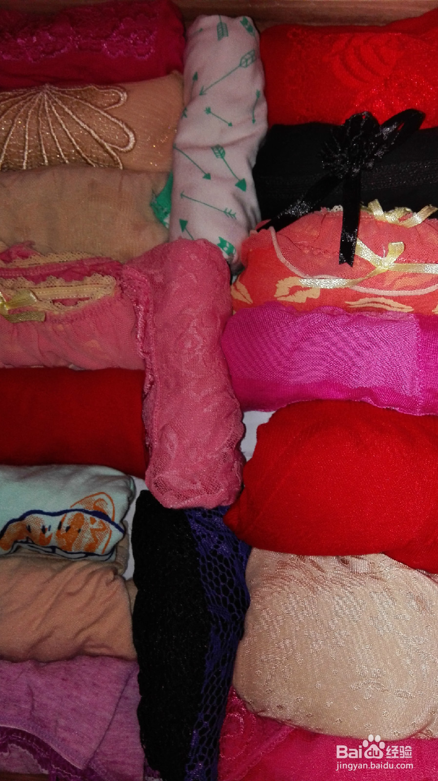 女士内裤这样摆放美观舒适