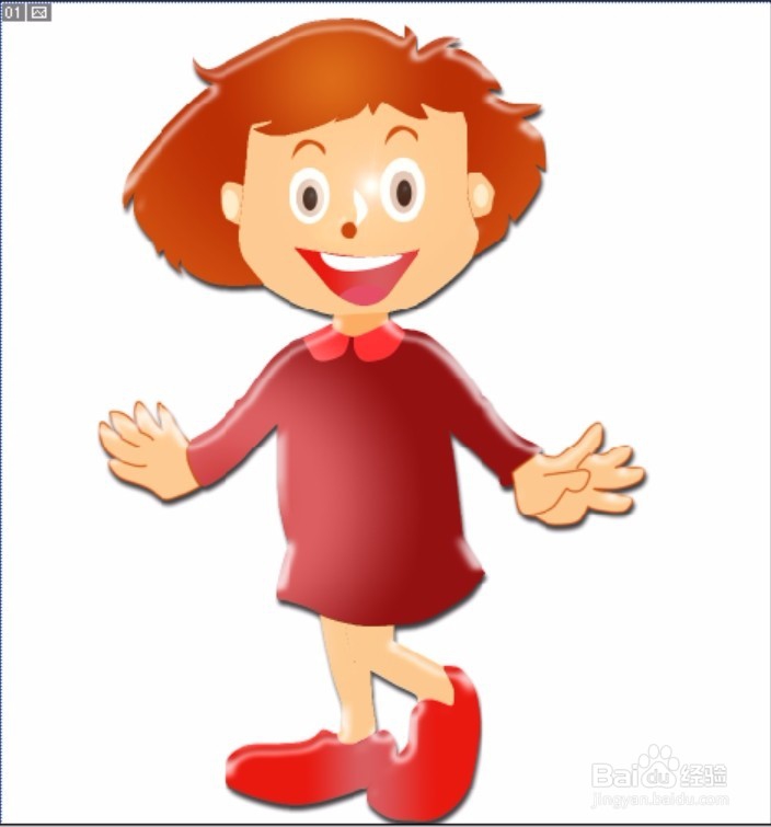 萌女孩卡通图片设计