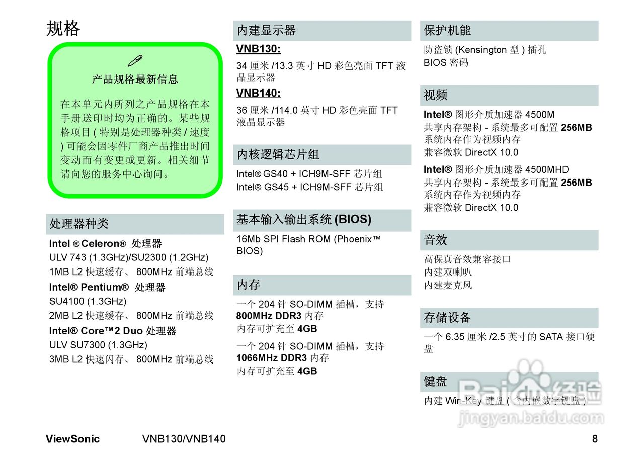 优派VNB130笔记本电脑使用说明书:[3]