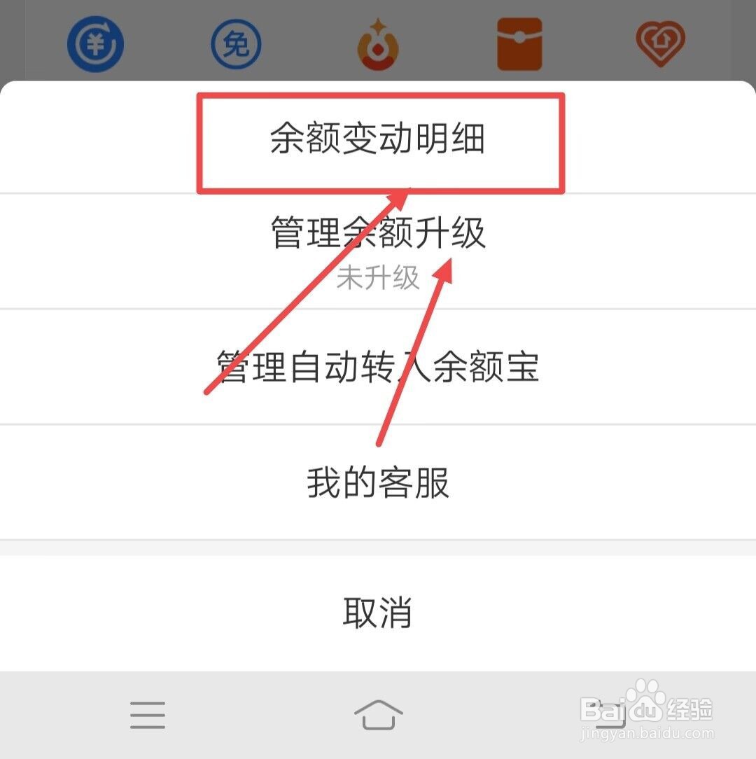 在支付宝上如何查看余额变动明细？