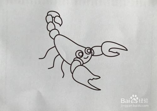 如何画蟹子简笔画