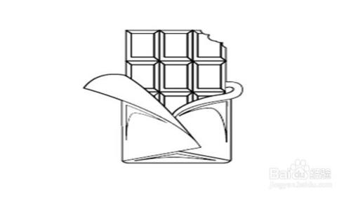 然后画出巧克力的外包装