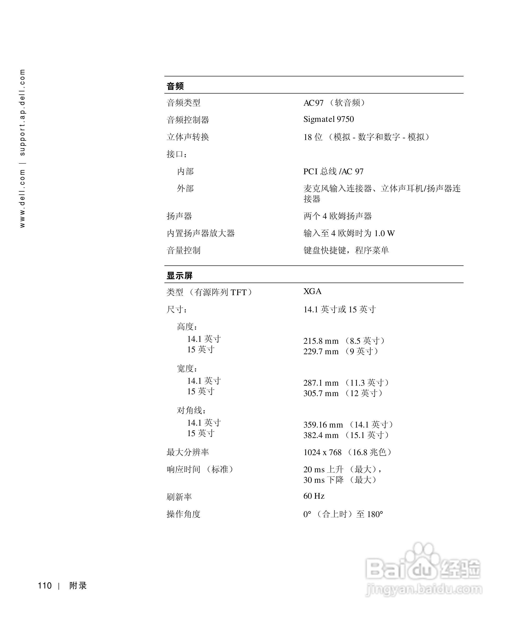 戴尔Inspiron 1100笔记本使用说明书:[11]