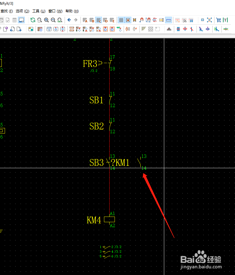 在EPLAN里面设计异地启停电路的自锁电路