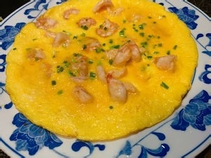 教你做超容易虾仁煎蛋