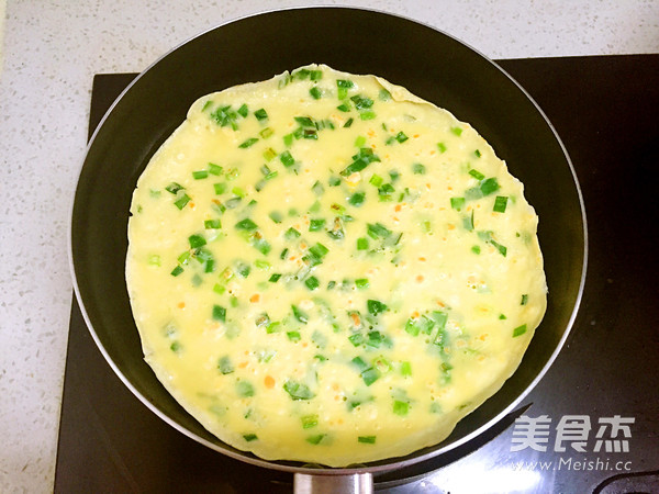 初春早餐之韭菜鸡蛋饼