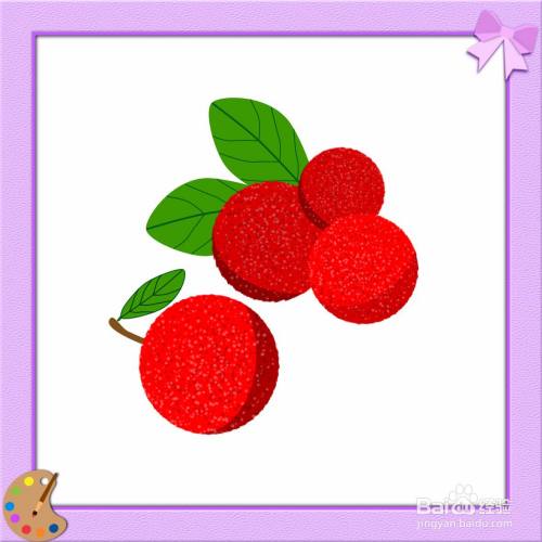 杨梅的简笔画怎么画?