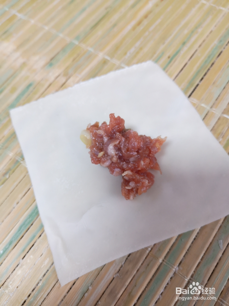 细腻美味的鸡丝鲜肉馄饨