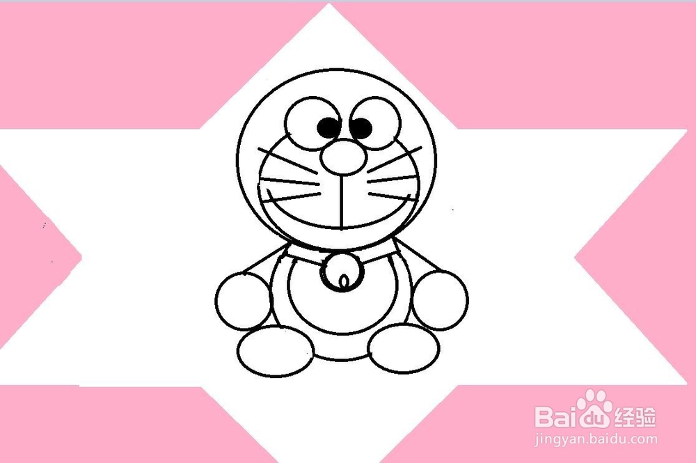 用画图软件画机器猫