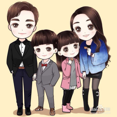 对于儿女双全家庭的祝福语