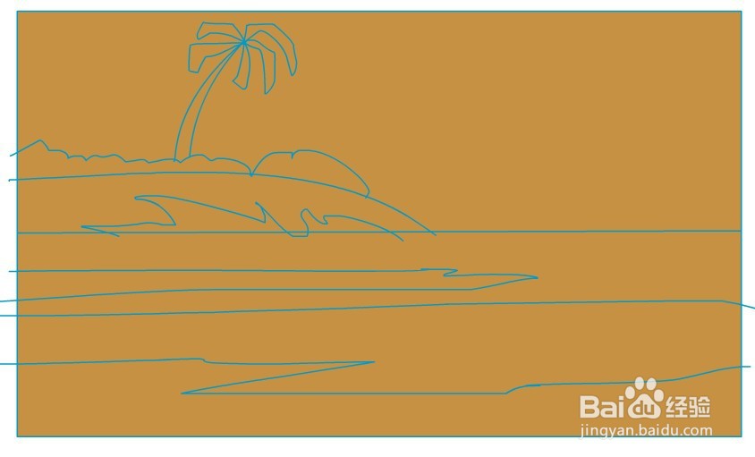 flash绘制一个海岛的场景