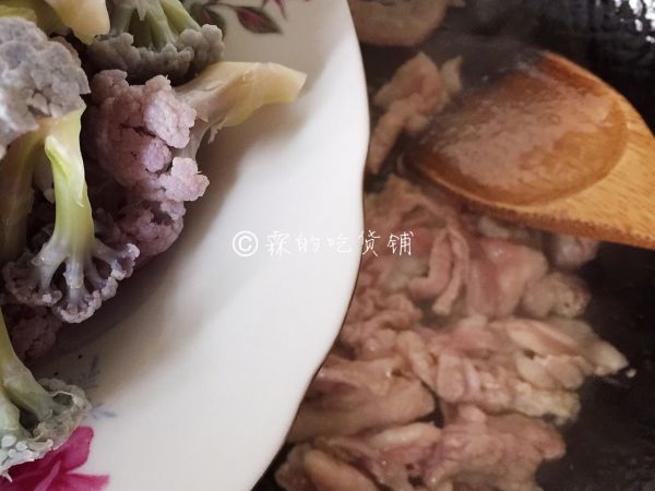 紫花菜炒五花肉