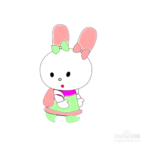 如何手工画漂亮的兔子简笔画?