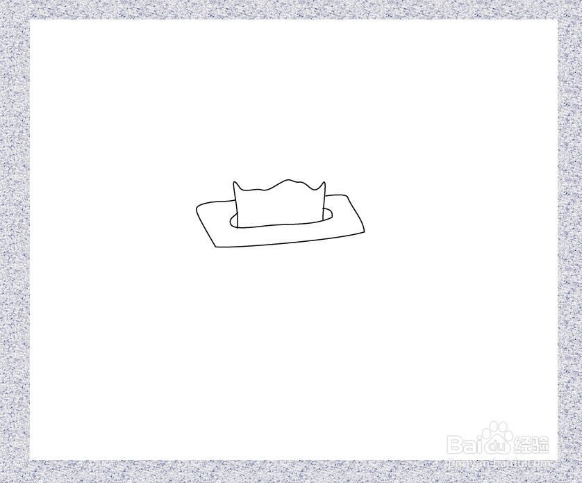 纸巾盒简笔画怎么画