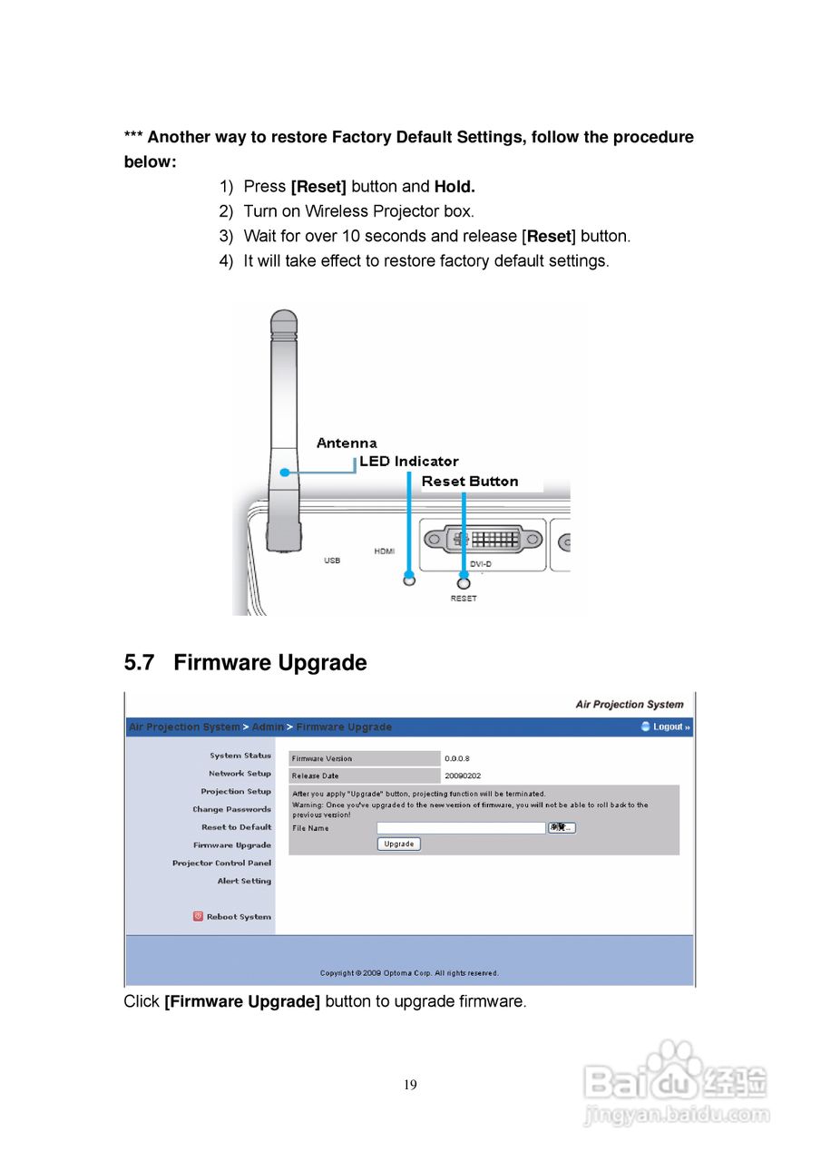 Optoma奥图码EX765投影机使用说明书:[9]