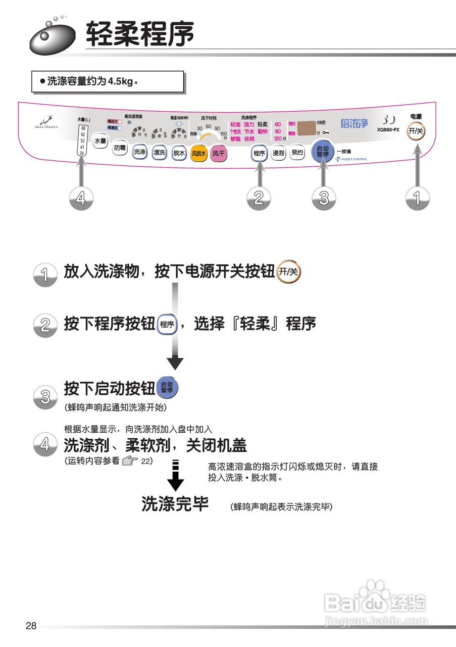 日立XQB80-FX冼衣机使用说明书:[3]