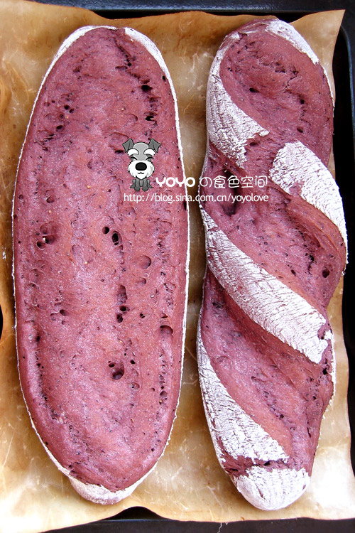 桑葚果肉欧式面包