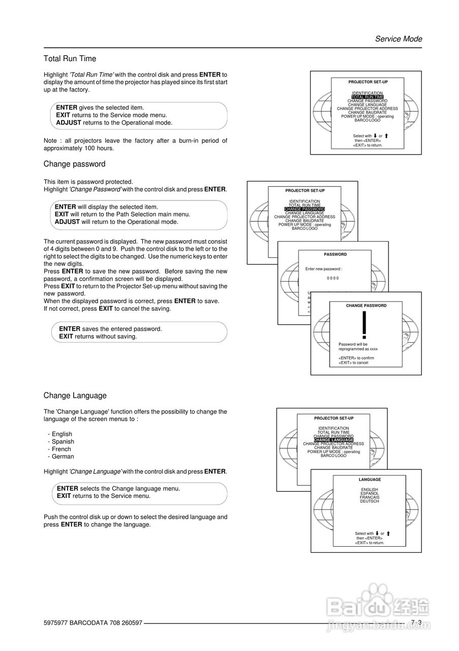 Barco巴可 DATA 708投影机说明书:[5]