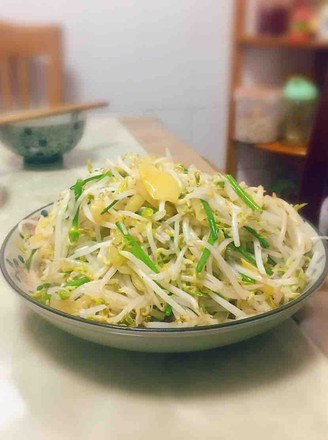 咸菜炒豆芽的做法