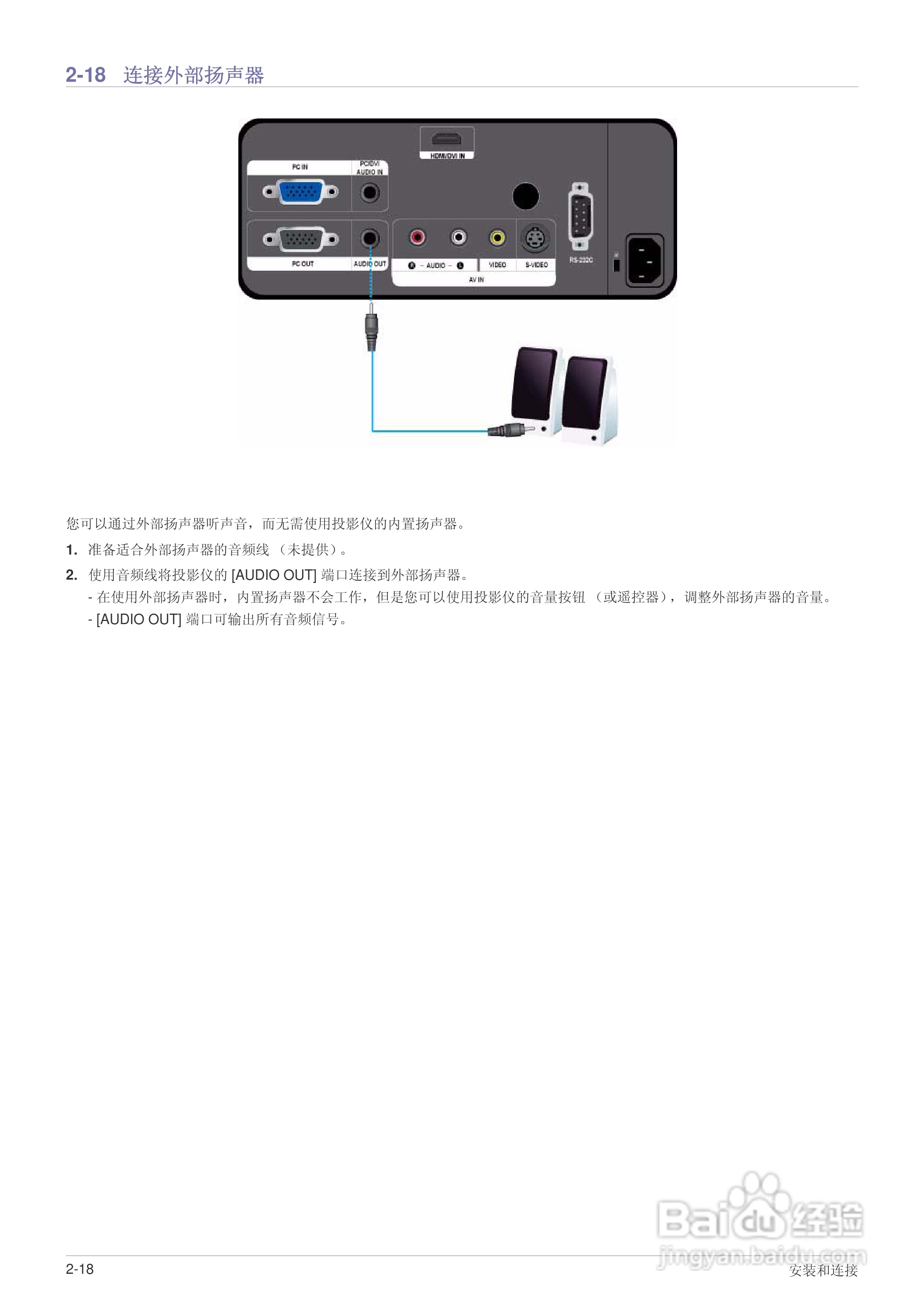 三星SP-L221投影仪使用说明书:[4]