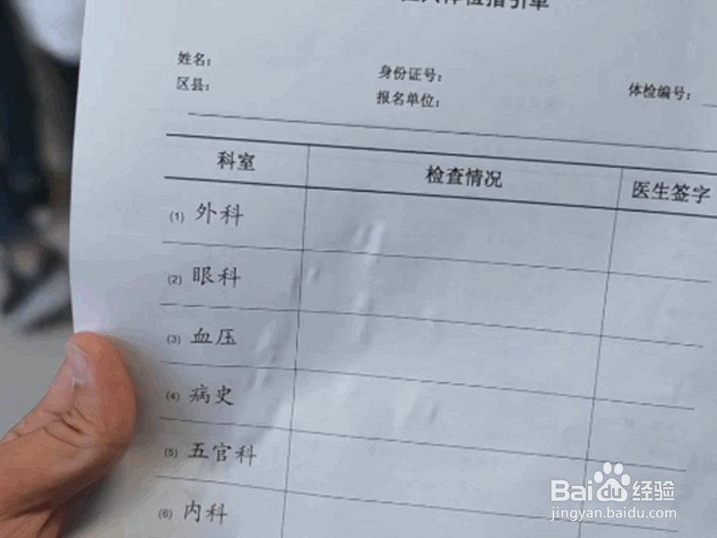 征兵体检流程