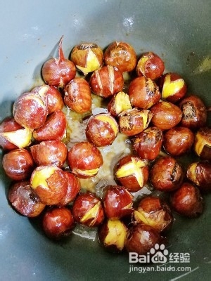 自己在家做超快手电饭锅烤栗子