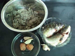 棉茵陈熬鲫鱼的做法