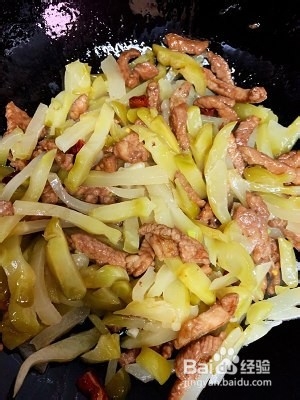 简单的下饭菜-榨菜肉丝