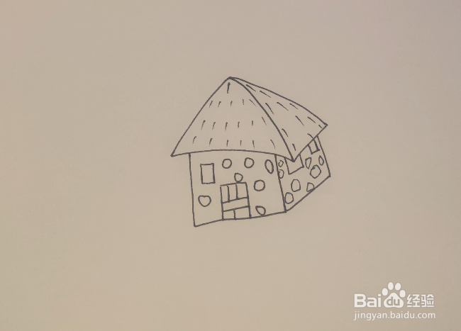 简笔画怎么画房子
