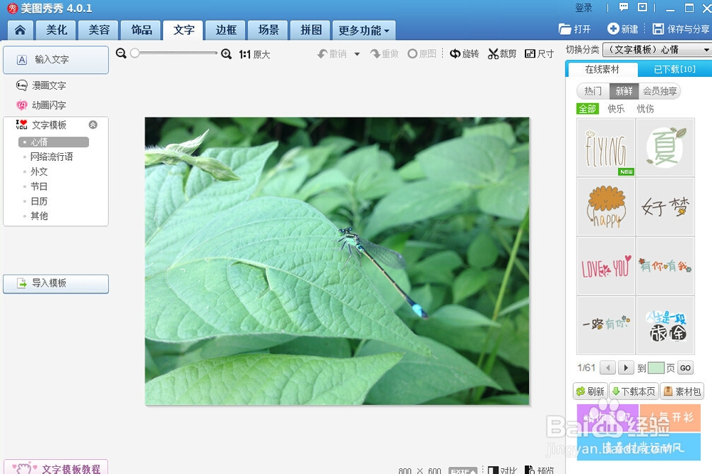 怎么样在图片上添加动态文字