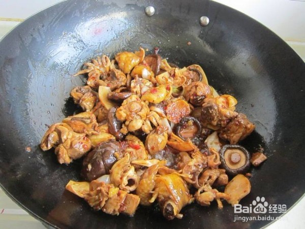 风味墨鱼干烧鸡