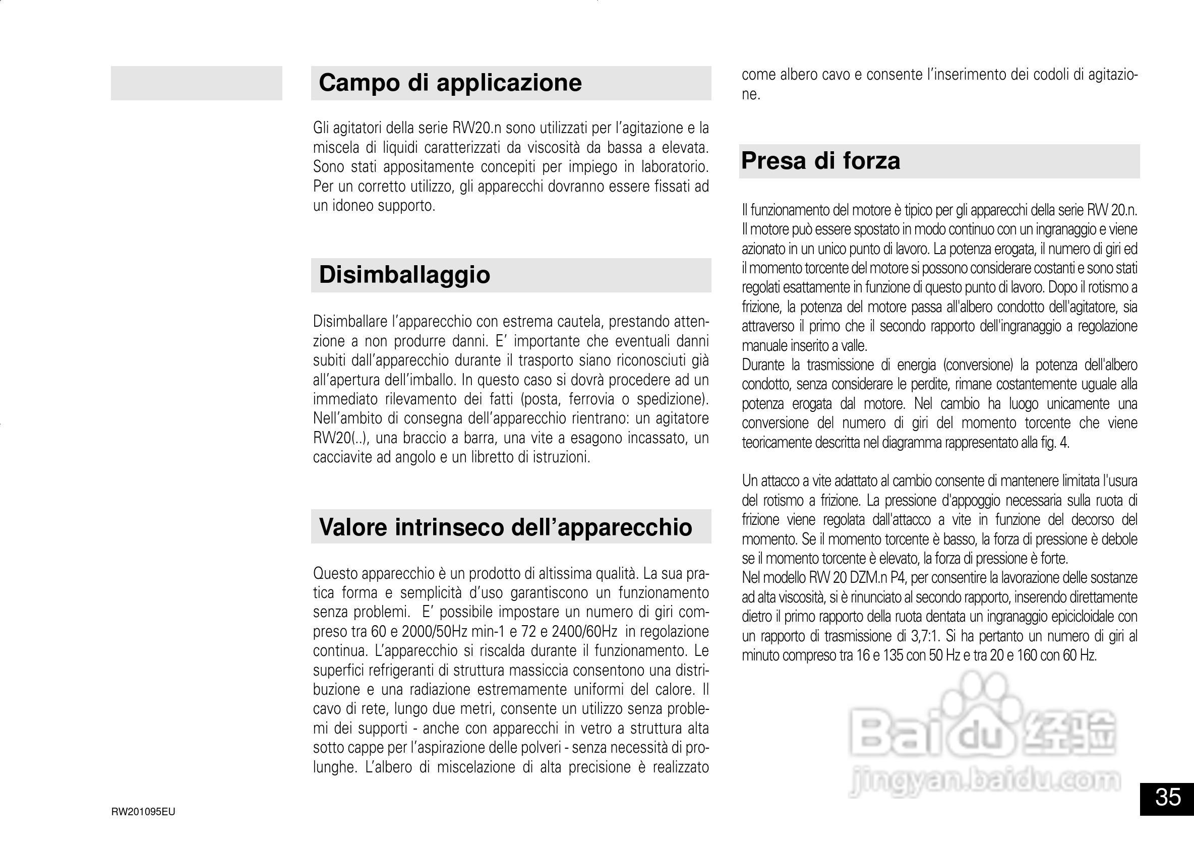 IKA RW 20 DZM.n 顶置式机械搅拌器使用说明书:[4]