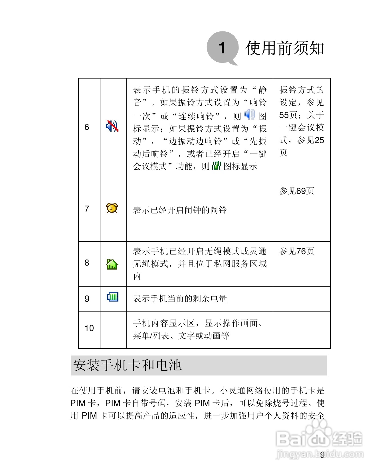 UT斯达康X58手机使用说明书:[3]