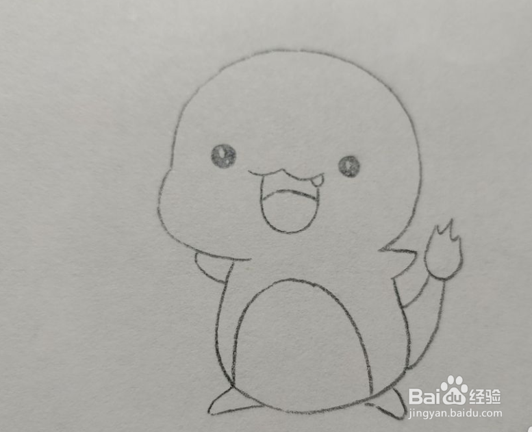 简笔画画卡通小恐龙