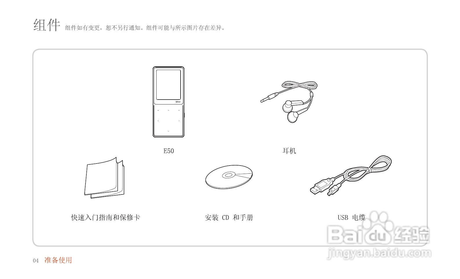 艾利和MP3播放器E50型使用说明书:[1]
