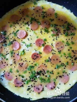 高颜值的火腿鸡蛋饼