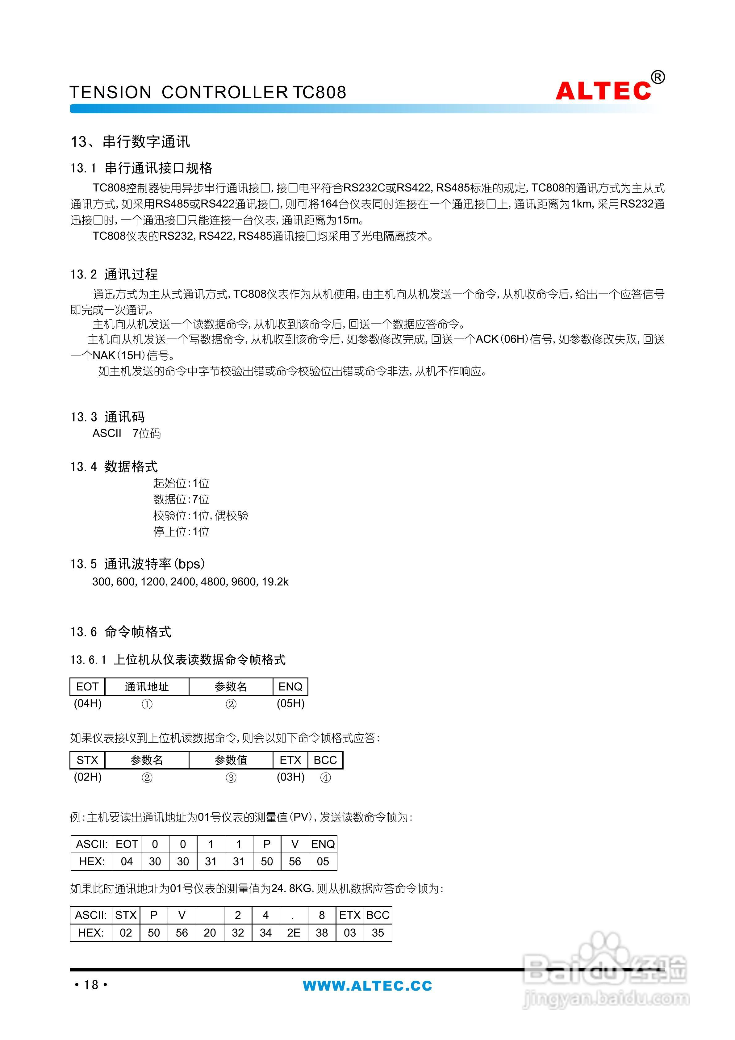 亚特克TC808全功能张力控制器使用说明书:[2]